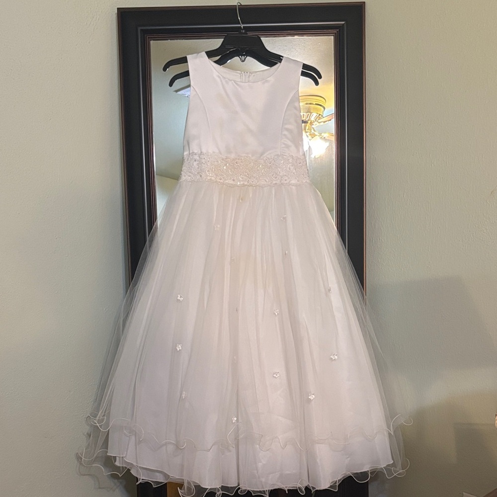 Kid's Dream Ivory Floral Dress